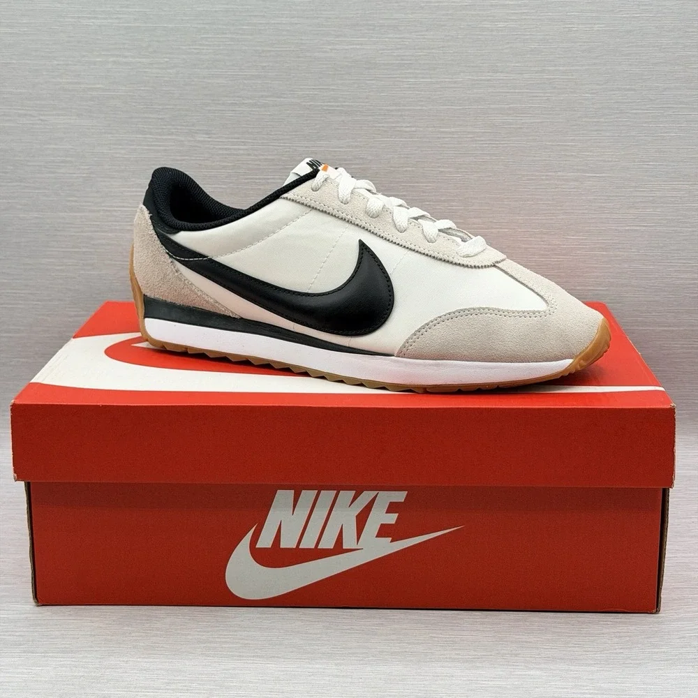 Nike Pacific Men's 7.5 Retro Running Shoes White Black Gum Sole HQ2052 100
